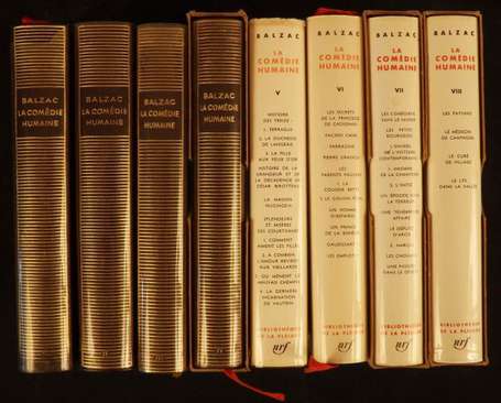 LA PLÉIADE 8 volumes : BALZAC (Honoré de) - la 