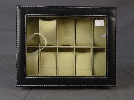 Coffret pour collection montre dix cases.