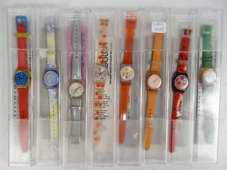 Lot de 8 montres Swatch vintage