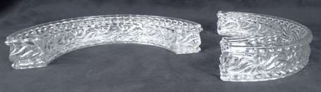 BACCARAT - Centre de table en cristal moulé modèle