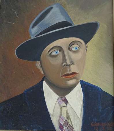 BOULANGER Guy XXe - Portrait de Louis Jouvet. 