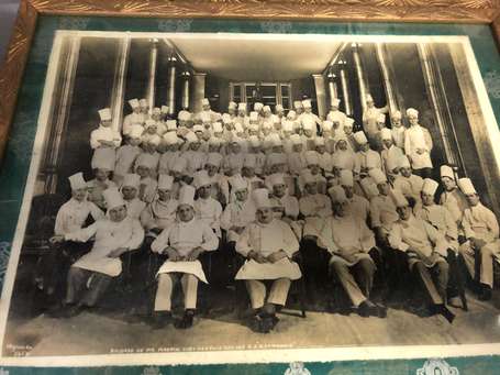 « Paquebot S.S. NORMANDIE » - 2 photos anciennes 