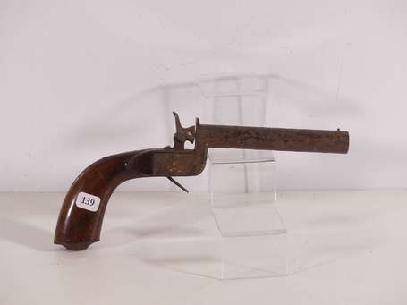 Pistolet de salon, type coup de poing - longueur 