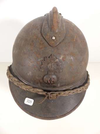 Casque Adrian infanterie - jugulaire tressée, 