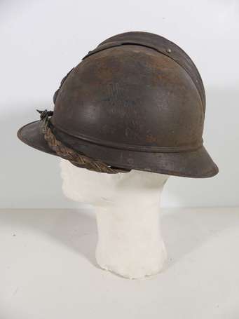 Casque Adrian infanterie - jugulaire tressée, 