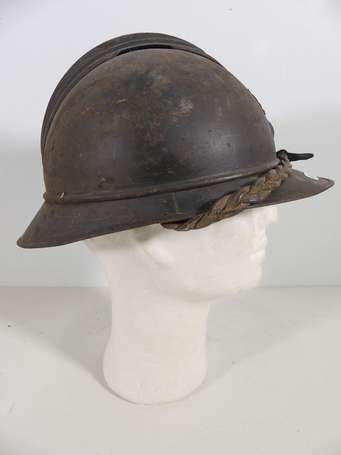 Casque Adrian infanterie - jugulaire tressée, 