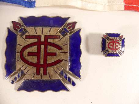 Croix de Feu - Plaque des fils et filles, insigne 