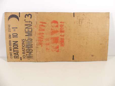 2GM - US - Boite en carton de rations N°10 , 