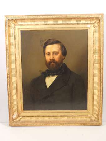 BLUHM A. (XIXè siècle) - Buste d'homme barbu. 