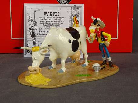 Morris - Pixi : Lucky Luke se rasant avec la queue