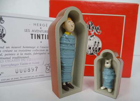 Pixi Tintin : Les cigares du pharaon, Sarcophages 