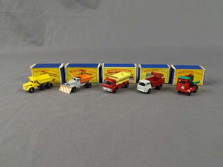 Matchbox - Lot de 5 vehicules - ref 2/3/6/70/16 