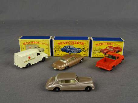 Matchbox - Lot de 4 voitures - ref 14/28/71 neuf 