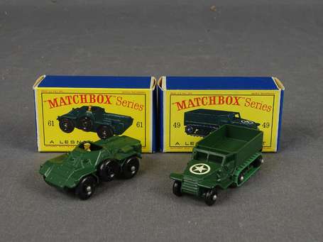 Matchbox - Lot de 2 vehicules militaires  - ref 