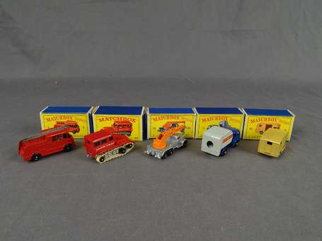 Matchbox - Lot de 5 vehicules - dans l'état 