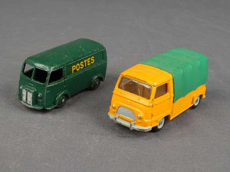 Dinky toys - 2 véhicules :  peugeot DA3 Poste , 