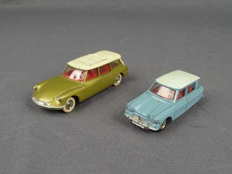 Dinky toys - Citroen 2 véhicules - id 19 break , 