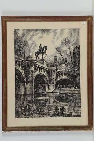 DECARIS Albert (1901-1988) - Paris, le Pont-Neuf. 