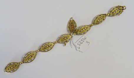 Bracelet en or jaune 18K (750°/00) à maillons 