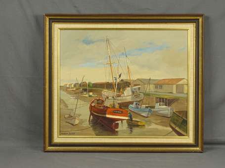 SICHET Florent (1918-2014) - Noirmoutier, Etier du