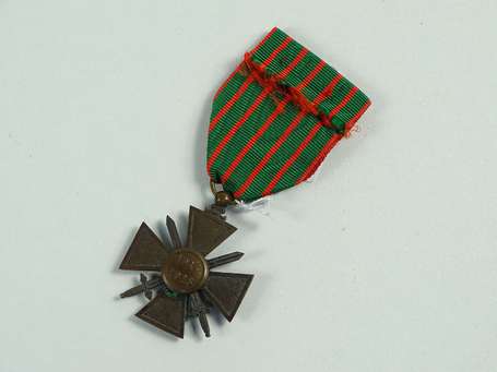 Croix de guerre 14/16 avec palme, une étoile, bel 