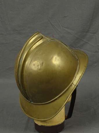 Pompier, casque modèle 1885, plaque 