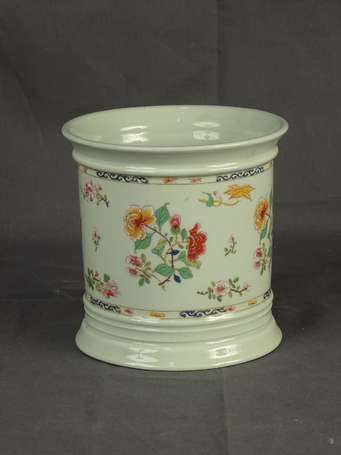 RAYNAUD - Cache pot en porcelaine décor floral 