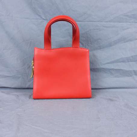 DUPONT Petit sac en cuir souple rouge, un 