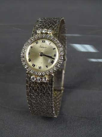 Flamor - Montre Bracelet de Dame en or blanc 18 K 