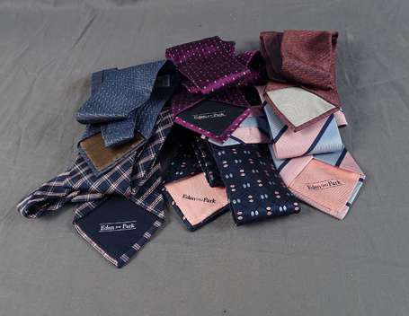 Lot de 6 cravates en soie dont Eden Park