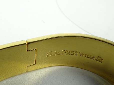 M. FREY Wille - Bracelet rigide en métal doré 