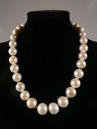 Collier de perles de culture chinoises, le fermoir