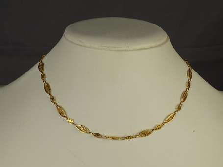 Chaine en or jaune 18 K (750°/°°) maille 