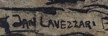 LAVEZZARI Jean (1876-1947) - Ruelles pavées. 