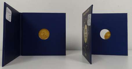 Lot de 2 pièces en or de 200€ (Région) année 2012.