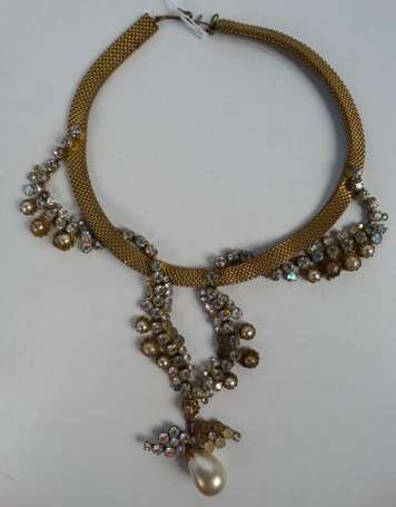 Collier CIS vintage vers 1960 avec perle en 