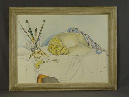 PALLISER Anthony (1949) - Nature morte au chapeau,