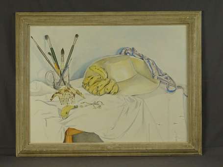 PALLISER Anthony (1949) - Nature morte au chapeau,