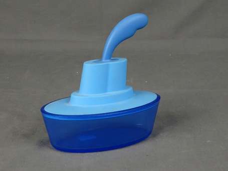 ALESSI - Beurrier ship shape en plastique bleu 