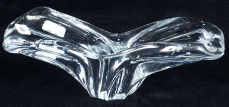 Petite coupe en cristal moulé circa 1960. Baccarat