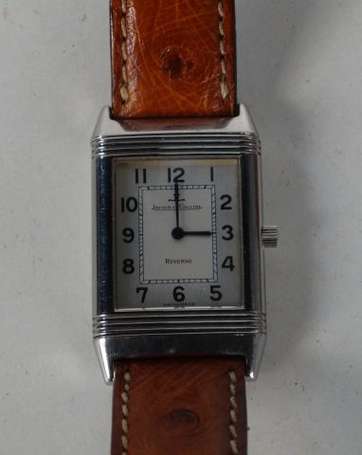 JAEGER-LECOULTRE Montre Reverso en acier à boitier