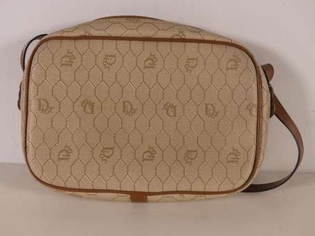 CHRISTIAN DIOR - Sac porté épaule en toile 