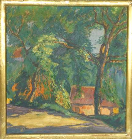 COLUCCI Gio (1892-1974) - Maison forestière. Huile