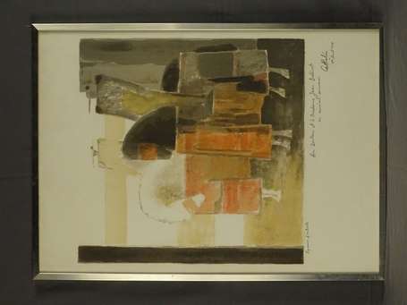 CATHELIN Bernard (1919-2004) - Abstraction aux 