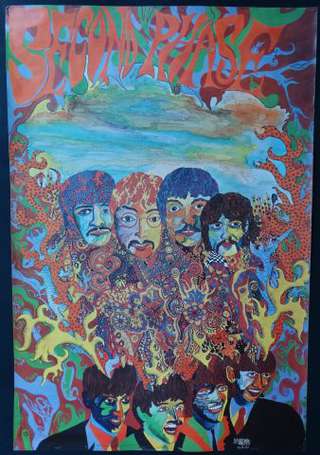 The Beatles : Second Phase Affiche illustrée par 