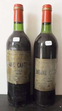 2 Bts Château Brane Cantenac 1978. 2e GCC Margaux 