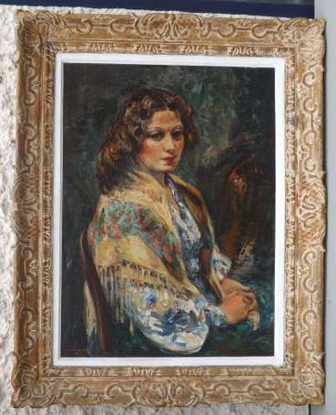 Creixmans Pedro 1893-1965 Portrait de jeune femme 