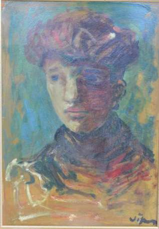 Vigny Sylvain 1903-1970 Portrait d'homme Huile sur