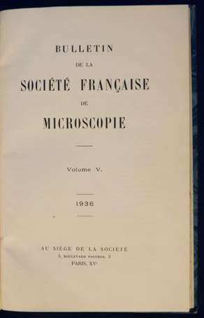 MICROSCOPIE Bulletin de la Société Française de 
