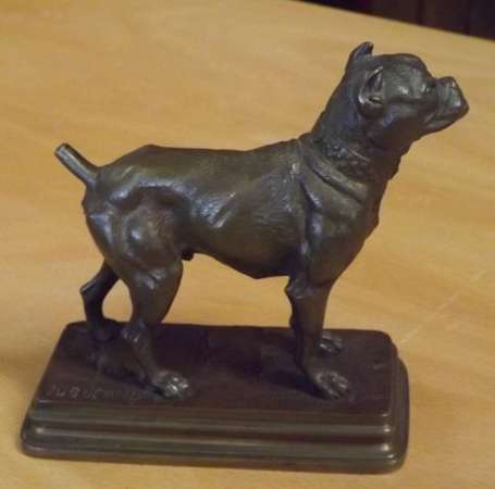 Dubucand Alfred 1828-1894 Dogue Sujet en bronze 